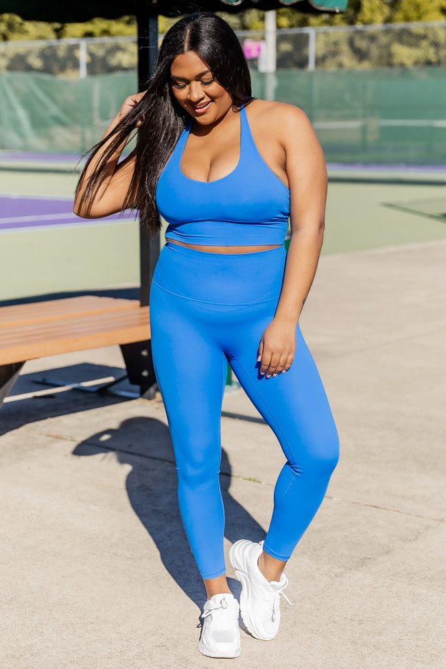 DryMove™ Seamless Shaping Sports tights - Lavender blue - Ladies | H&M IN
